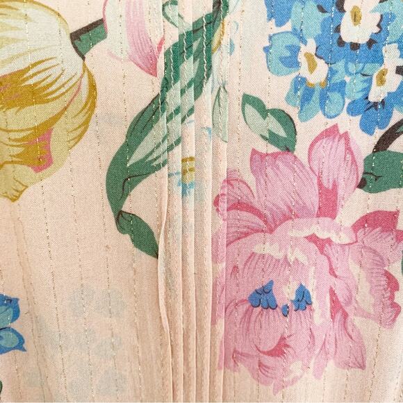 REVOLVE Auguste The Label Blush Delilah Bloom Pintuck Jumpsuit Size 2 - Picture 4 of 8